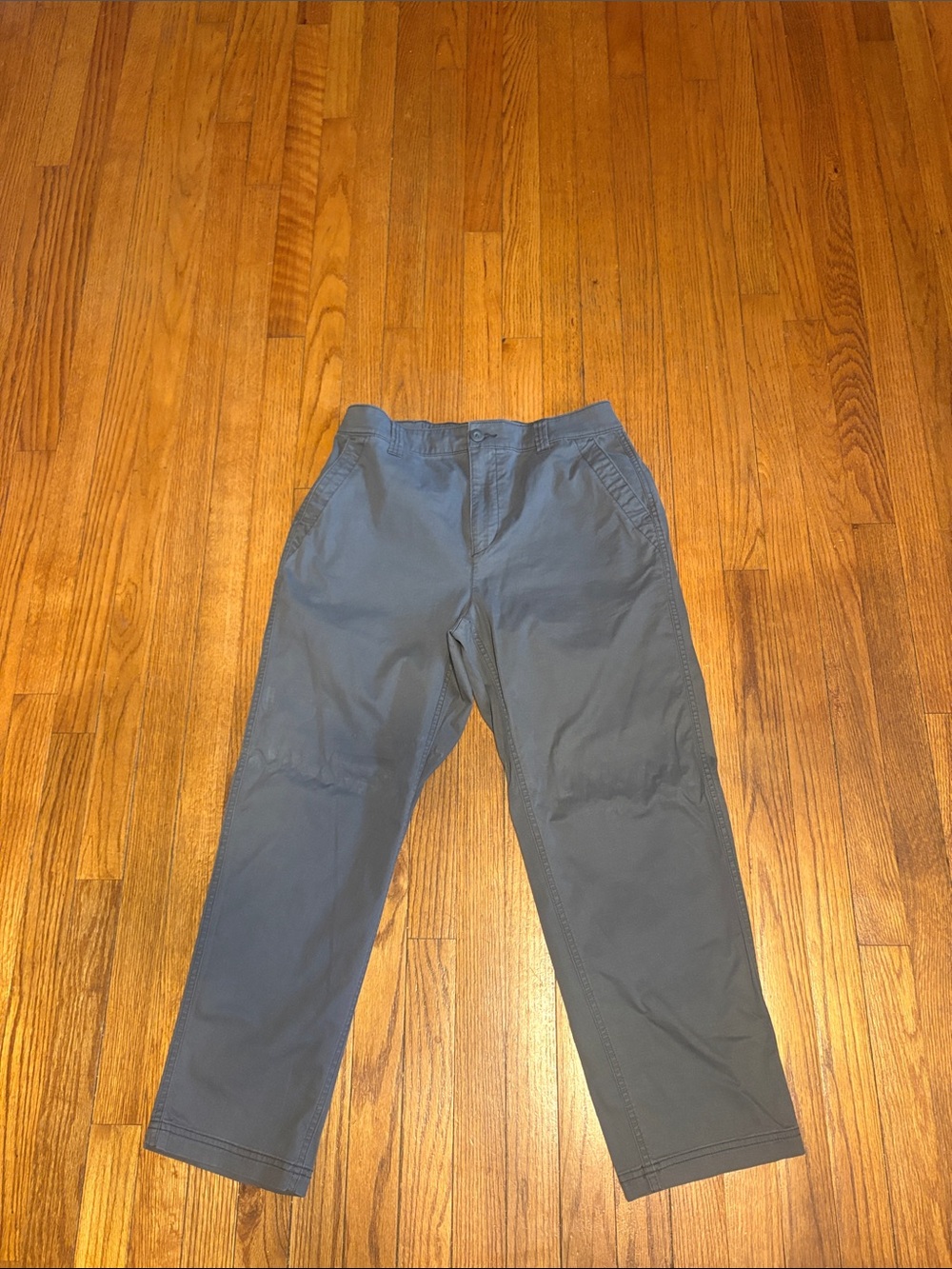 Old Navy Women's Straight-Leg Pants in Slate Blue